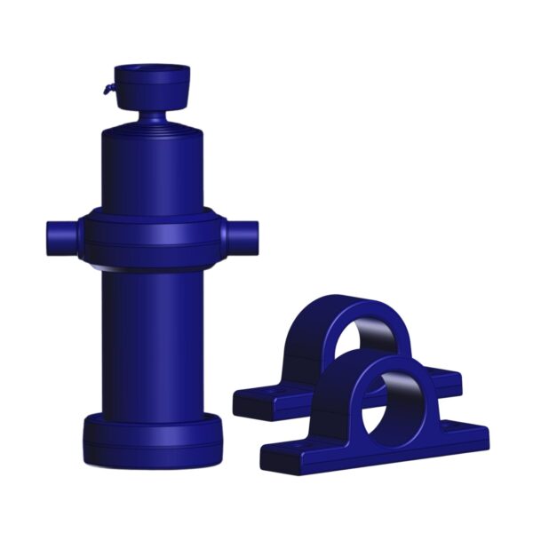 Image of Burquip's tipping cylinder with trunnions, DD4050LG.