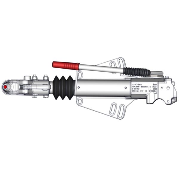 Top image of AL-KO's Kober braked coupler 3,500kg.