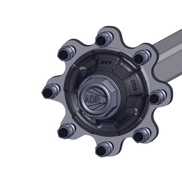 Image of Burquip's 4,000kg hub for the ADR axles.