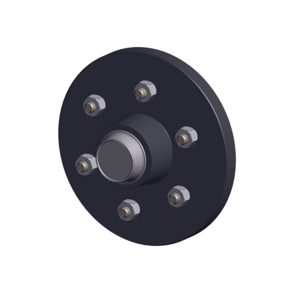 Image of AL-KO's long nose 2,500kg 50 square hub complete.