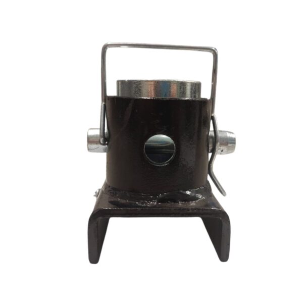 Front image of Burquip's bracket for the J0007WOB parking jack.