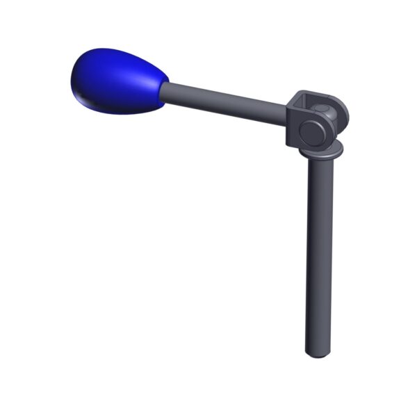 Image of Burquip's swivel lever for the 60mm clamp.