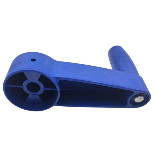 Bottom image of Burquip's plastic jockey wheel handle for 60mm jockey wheel.