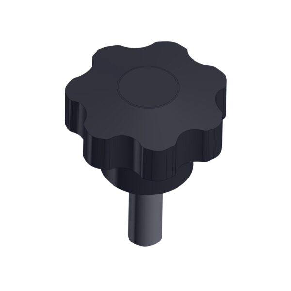 Image of Burquip's jockey wheel knob for 25mm & 32mm jockey wheels.