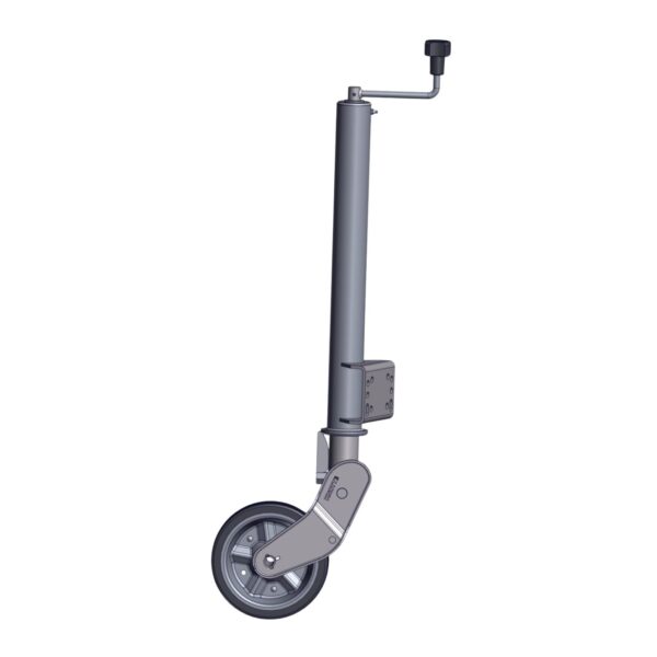 Image of Burquip's 60mm retractable jockey wheel - view 1.