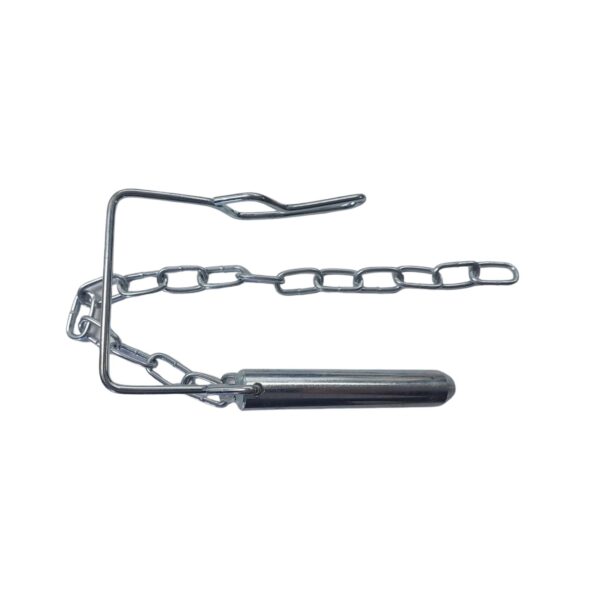 Image of Burquip's chain & pin for parking jacks.