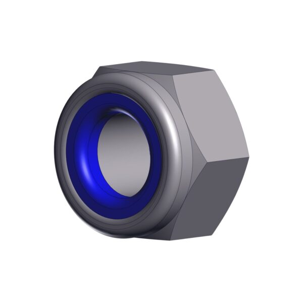 Image of Burquip's M12 nyloc nut.