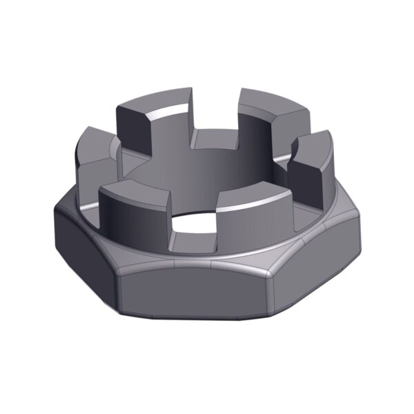 Image of Burquip's M22 castle nut.