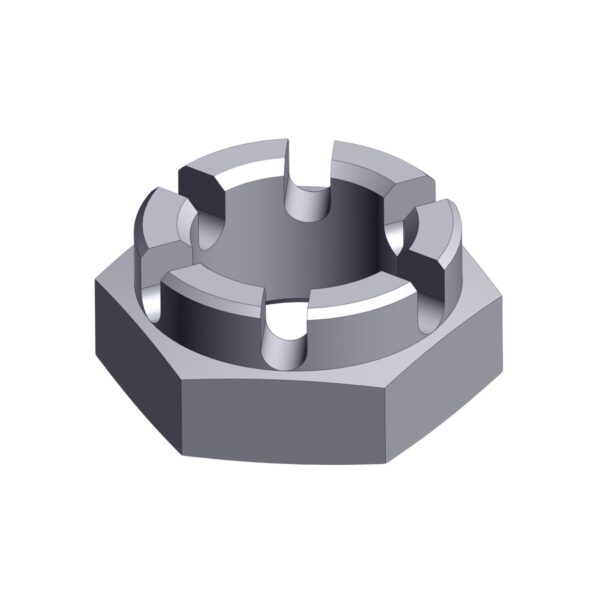 Image of Burquip's M27 castle nut.