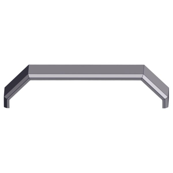 Image of Burquip's 14" tandem galvanised mudguard.