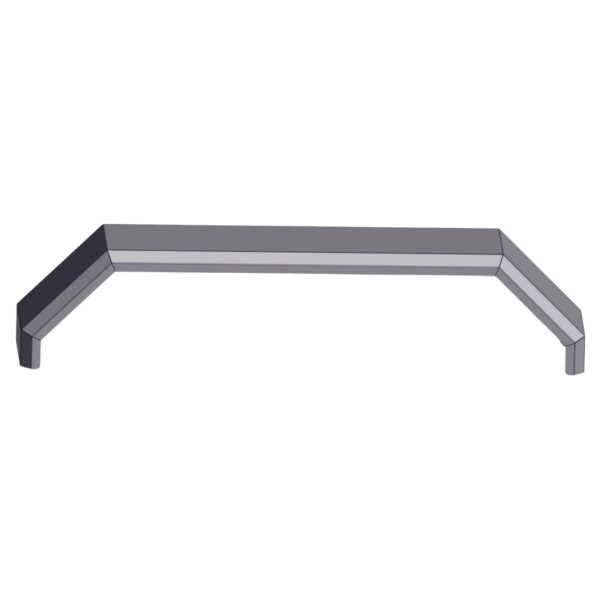 Image of Burquip's 14" tandem ungalvanised mudguard.