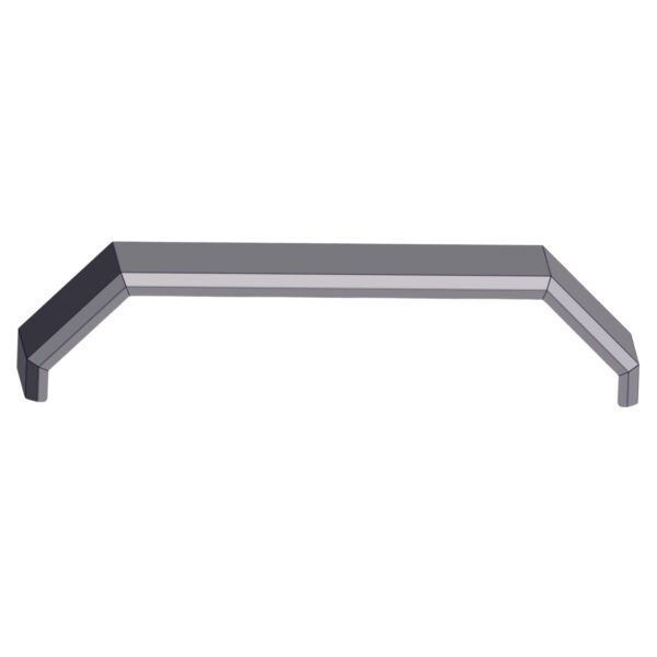 Image of Burquip's 15" tandem galvanised mudguard.