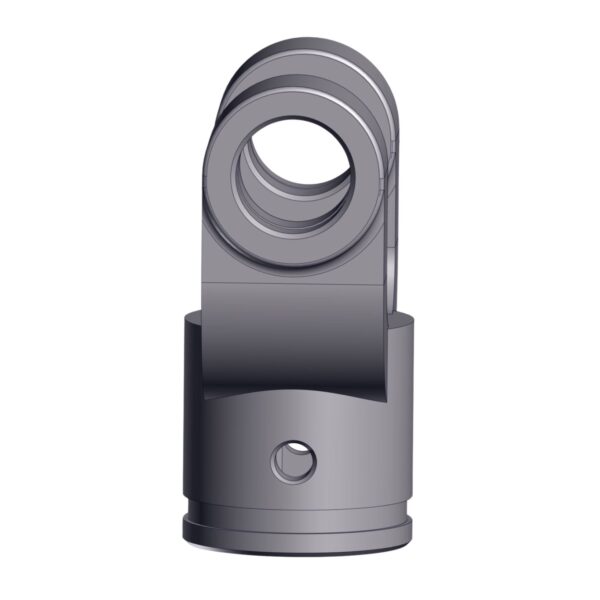 Side image of Burquip's T2 outer tube yolk.