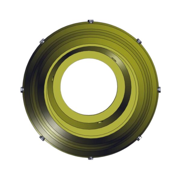 Front image of Burquip's S4 plastic cover for wide angle joint.