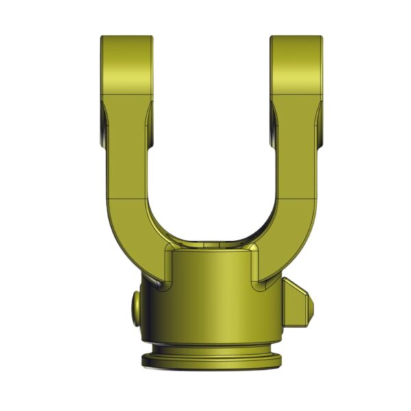 Front image of Burquip's S4 splined QR yolk 108.
