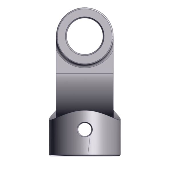 Side image of Burquip's S4 plain bore yolk 10 keyway & hole M10.