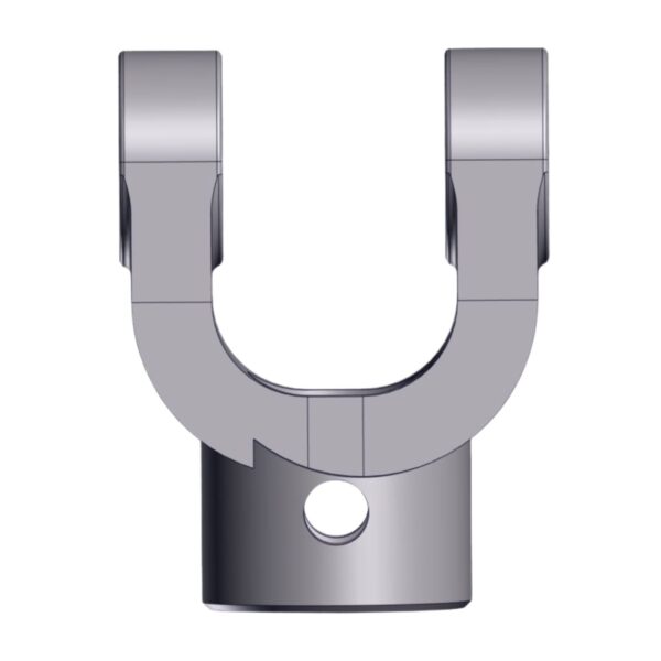 Front image of Burquip's S4 plain bore yolk vertical pin hole 13mm.