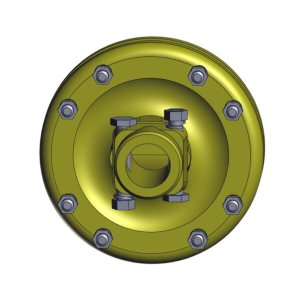 Back image of Burquip's S4 friction clutch 900Nm.