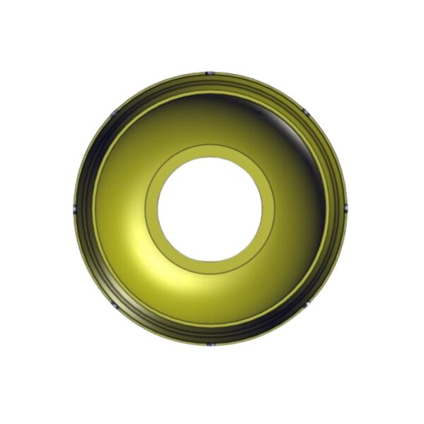 Front image of Burquip's S6 plastic cover for wide angle joint.