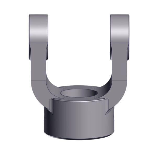 Front image of Burquip's S6 plain bore yolk 40/13mm pin hole.