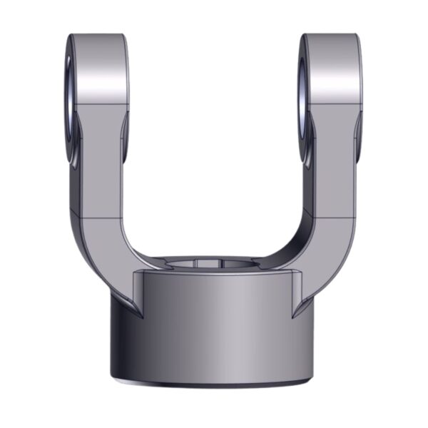 Front image of Burquip's S6 plain bore yolk 35/10mm keyway.