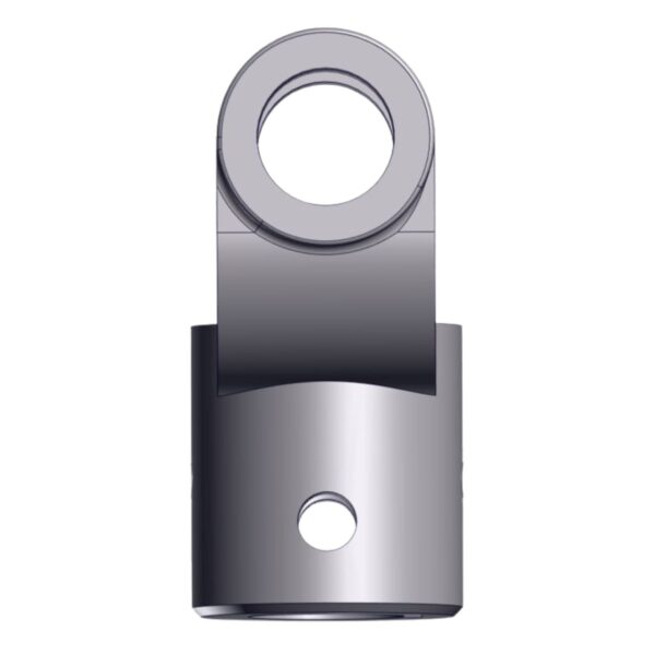 Side image of Burquip's S6 plain bore yolk 13 pin hole & t/hole M10.