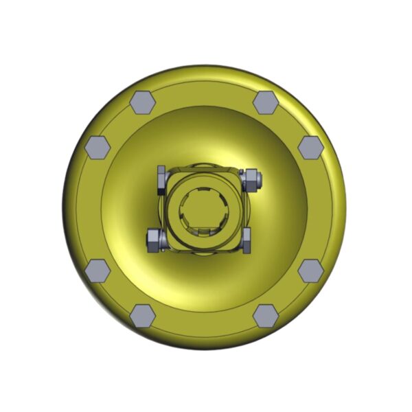Front image of Burquip's S6 friction clutch 2 disc 1,200Nm.