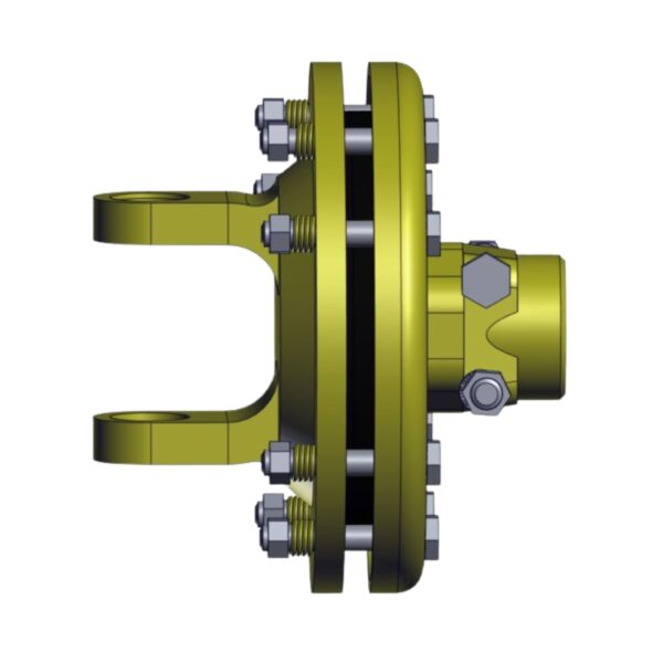 Side image of Burquip's S6 friction clutch 2 disc 1,200Nm.