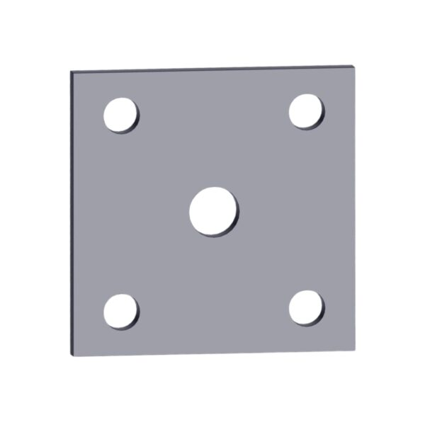 Image of Burquip's 70mm 5 hole plate.