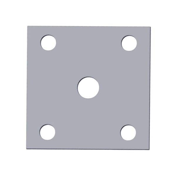 Image of Burquip's 80mm 5 hole plate.