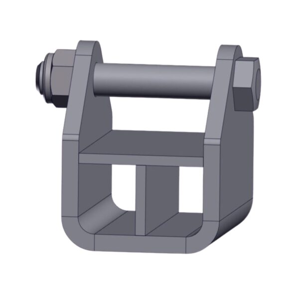Image of Burquip's 70mm slipper bracket high-speed with bolt.