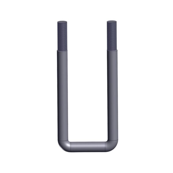 Image of Burquip's U-bolt square 80mm M22x1.5.