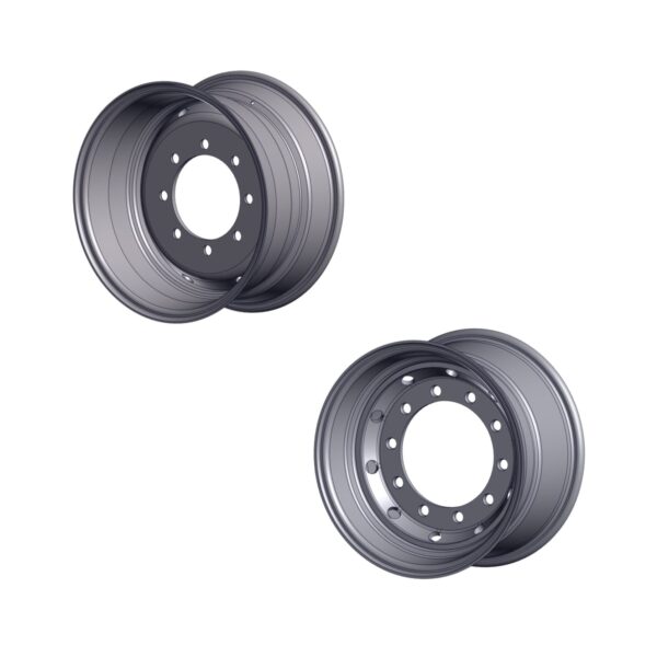 Image of Burquip's 22.5" 6/205 & 8/275 high speed rim.