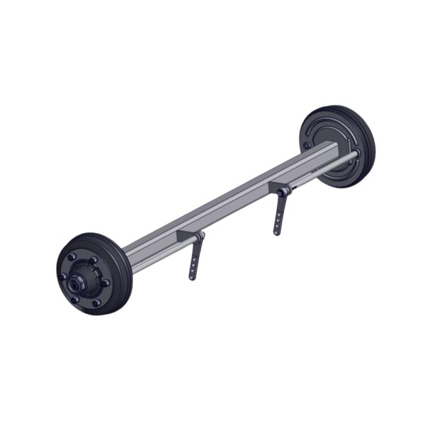 Image of Burquip's ADR range axle. 1,800mm length, 6/205 PCD 70mm square.