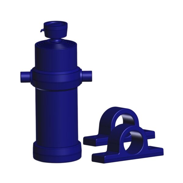 Image of Burquip's tipping cylinder with trunnions, DD4052LG.