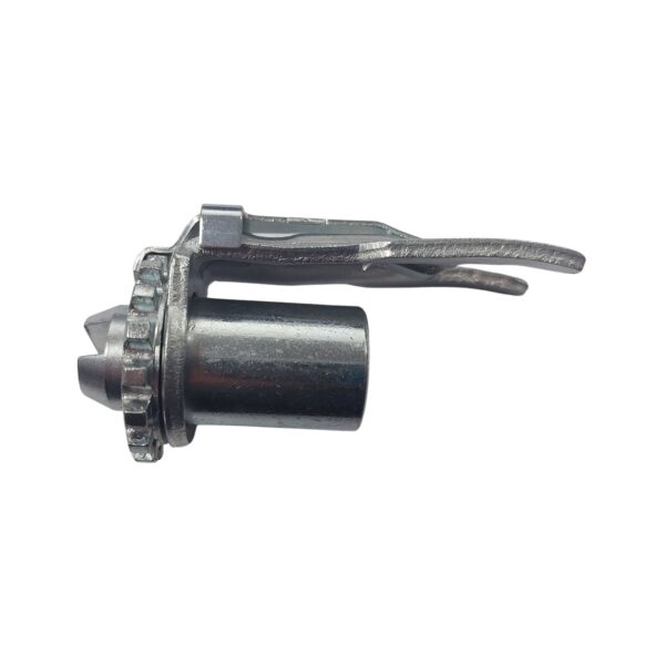 Side image of AL-KO's brake adjustment barrel & retainer spring.