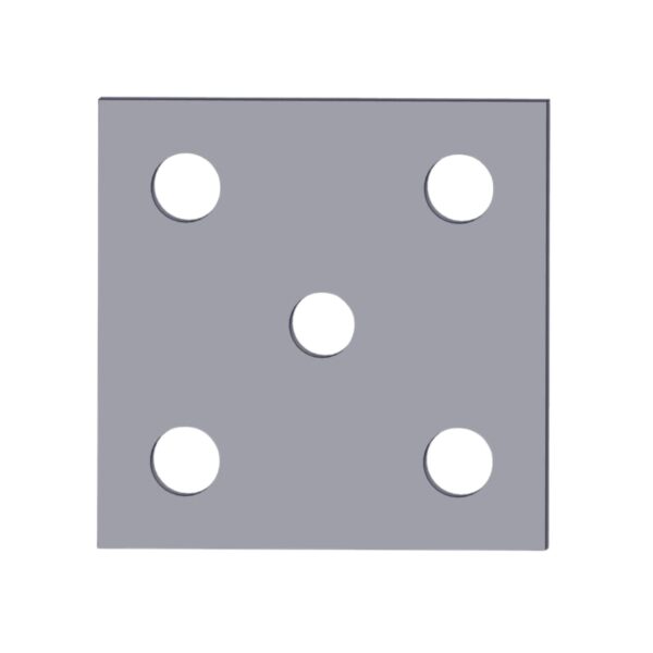 Image of Burquip's 50mm 5 hole plate with 16mm holes.